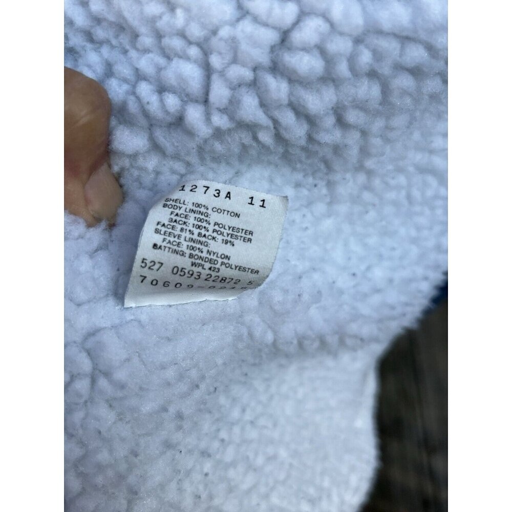 Vtg Levis Jacket XL Denim Sherpa Lined 90s Trucker Dark Button USA 70609 0216 - Picture 6 of 6